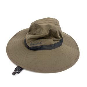 Patagonia Boonie Hat Mens L/XL Safari Nylon Wide Brim Chin Strap Gorpcore Fish